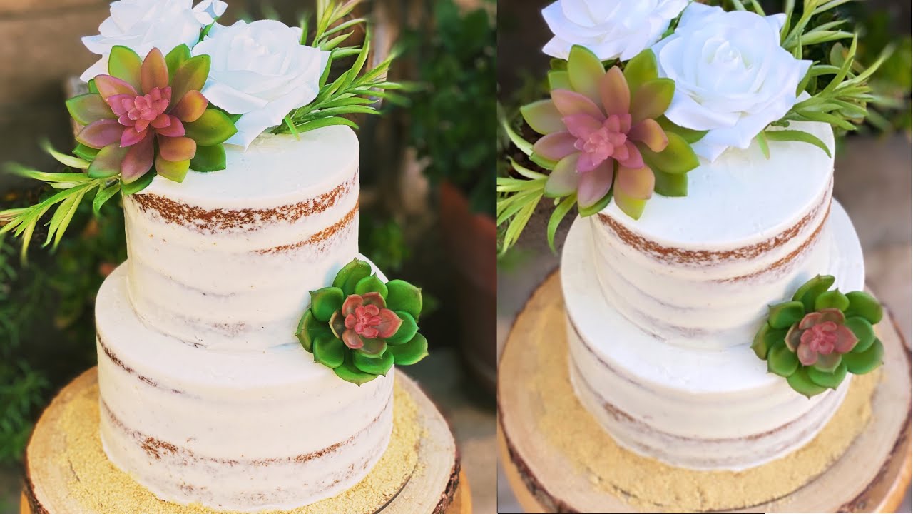 Como hacer tú propio pastel de Boda|Zanahoria|quesocrema|#suculentas #pasteldeboda |