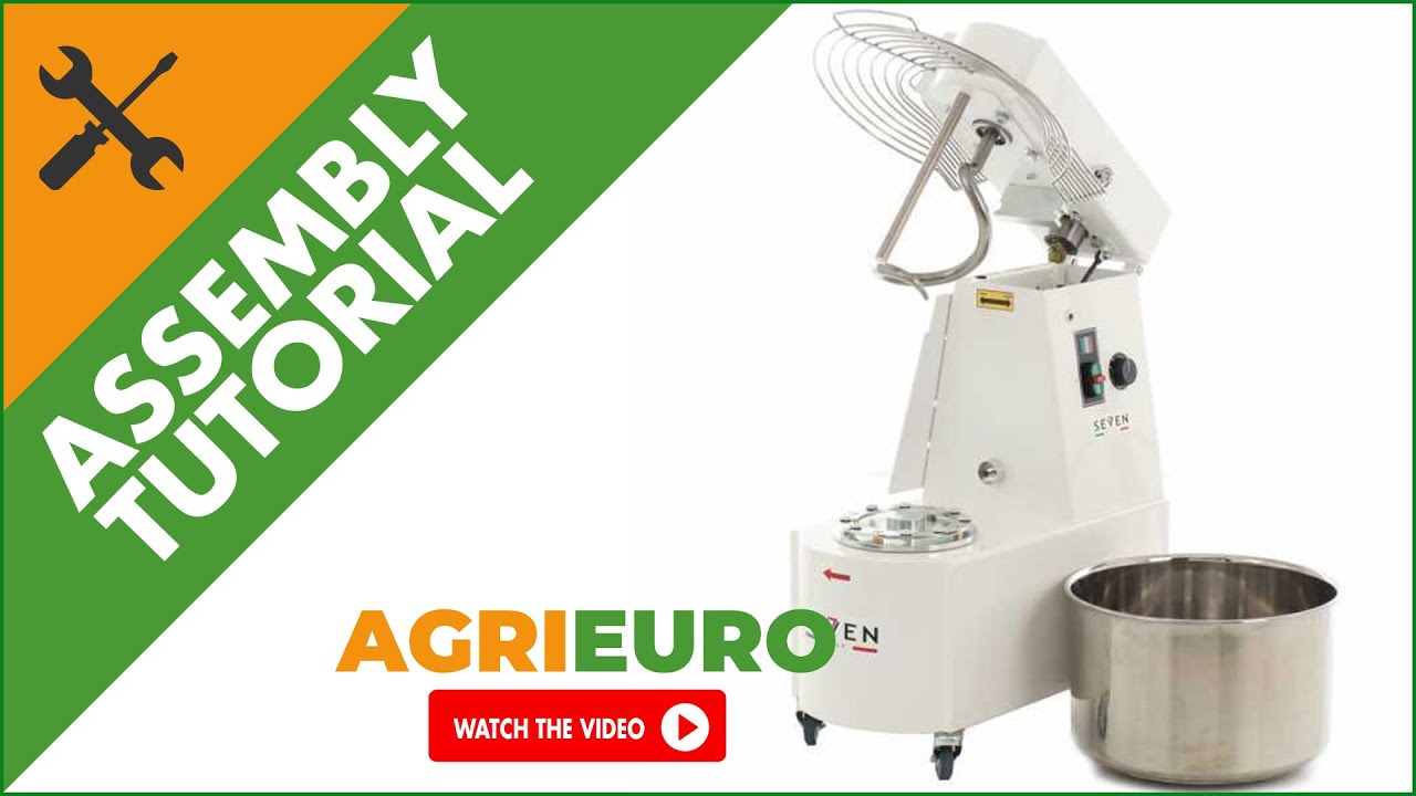 Seven Italy GHR 30 2V spiral mixer - 230 V - Operating Video