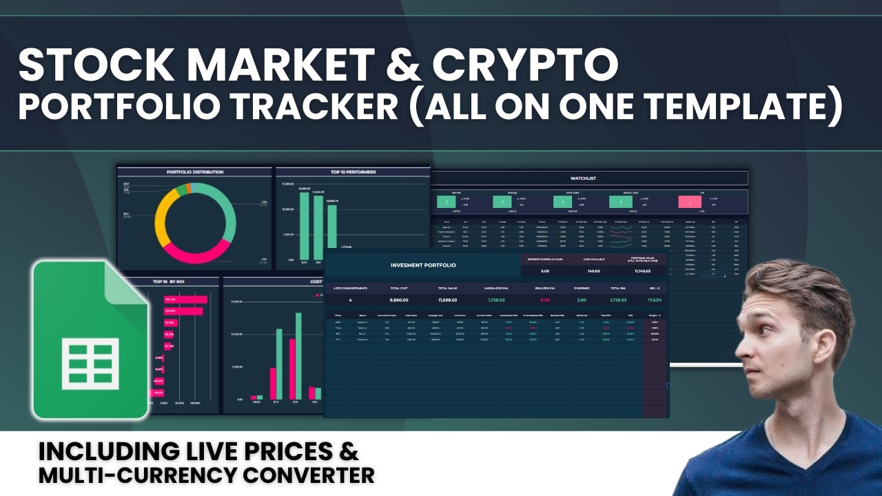 I Built an All-in-One Stock & Crypto Portfolio Tracker in Google Sheets