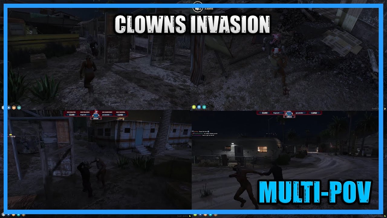 Клоуны вторгаются в Новый Вавилон и уничтожают его &mdash; MultiPOV | Nopixel GTARP