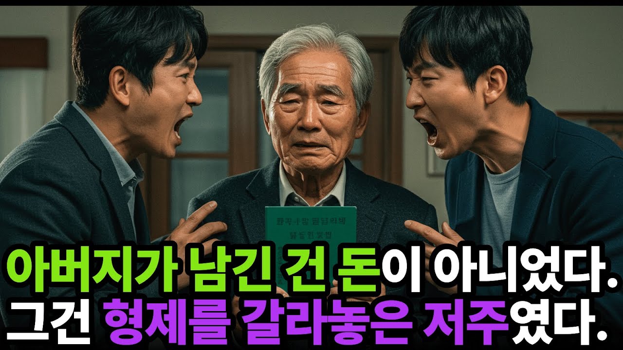 “아버지가 남긴 건 돈이 아니었다.그건 형제를 갈라놓은 저주였다.”
