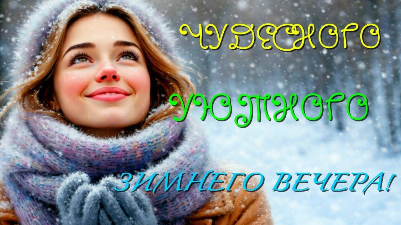 Чудесного уютного зимнего вечера! Загадать бы счастье...