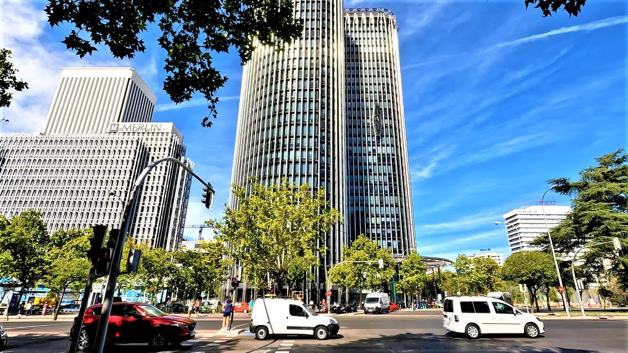 Madrid [4K] PASEO de La CASTELLANA desde PLAZA de CASTILLA hasta PLAZA del DR. MARAÑÓN