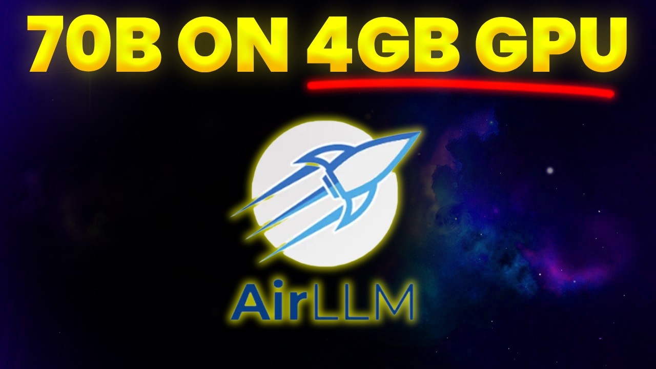 Как запустить ЛЮБУЮ LLM на 70 млрд параметров на GPU с 4 ГБ видеопамяти! (AirLLM)