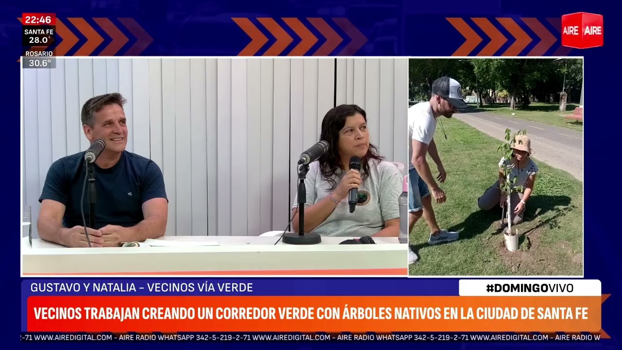 Corredor Verde Santafesino. Parte1. Ene 2026. Vecinos Vía Verde. Gustavo Rotta y Natalia Barrionuevo
