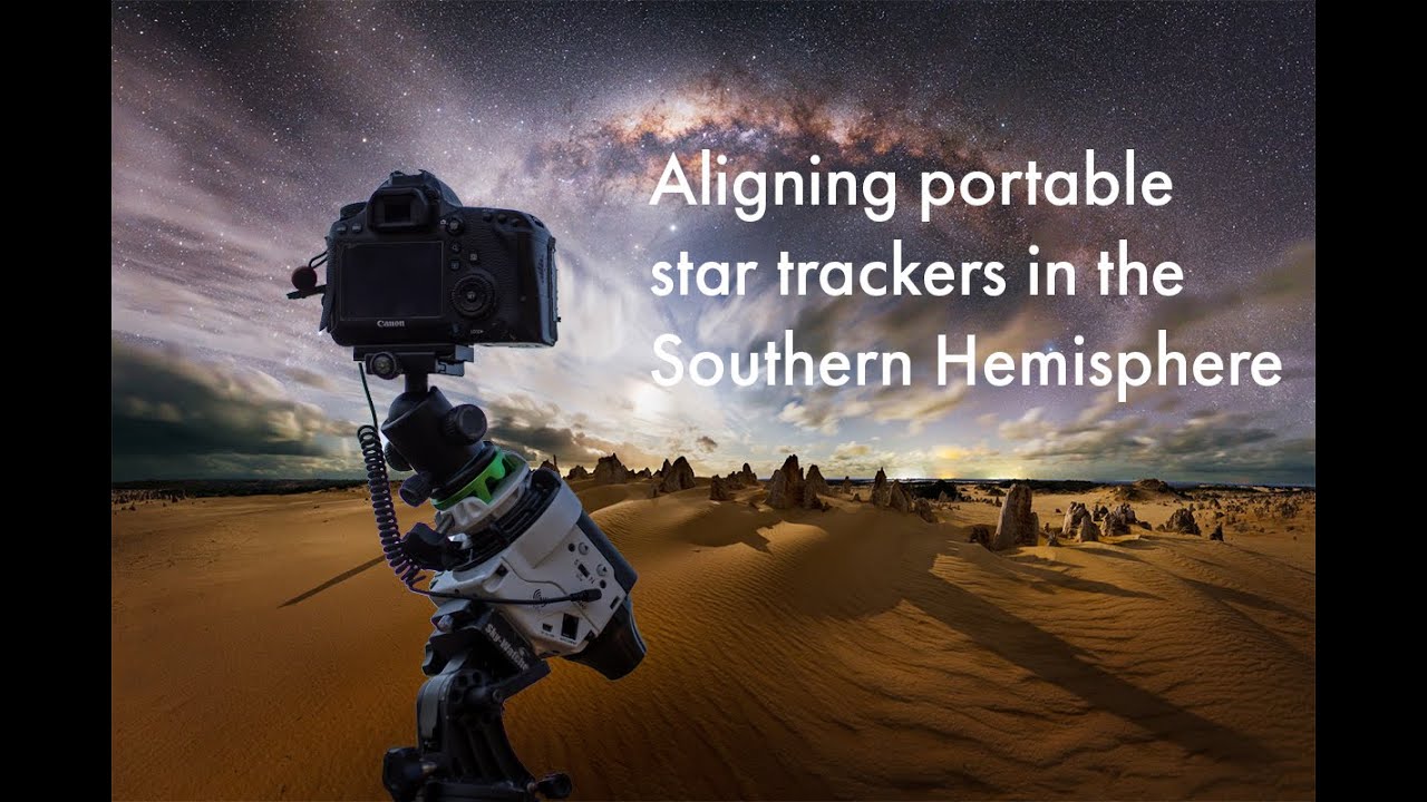 Astrophotography star tracker alignment in southern hemisphere at the Pinnacles