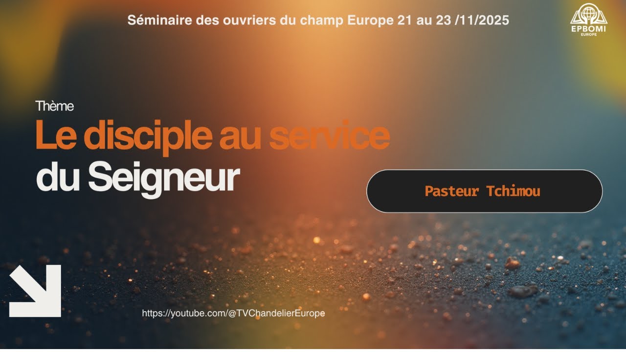 Le Disciple au service du Seigneur   Rév. Tchimou