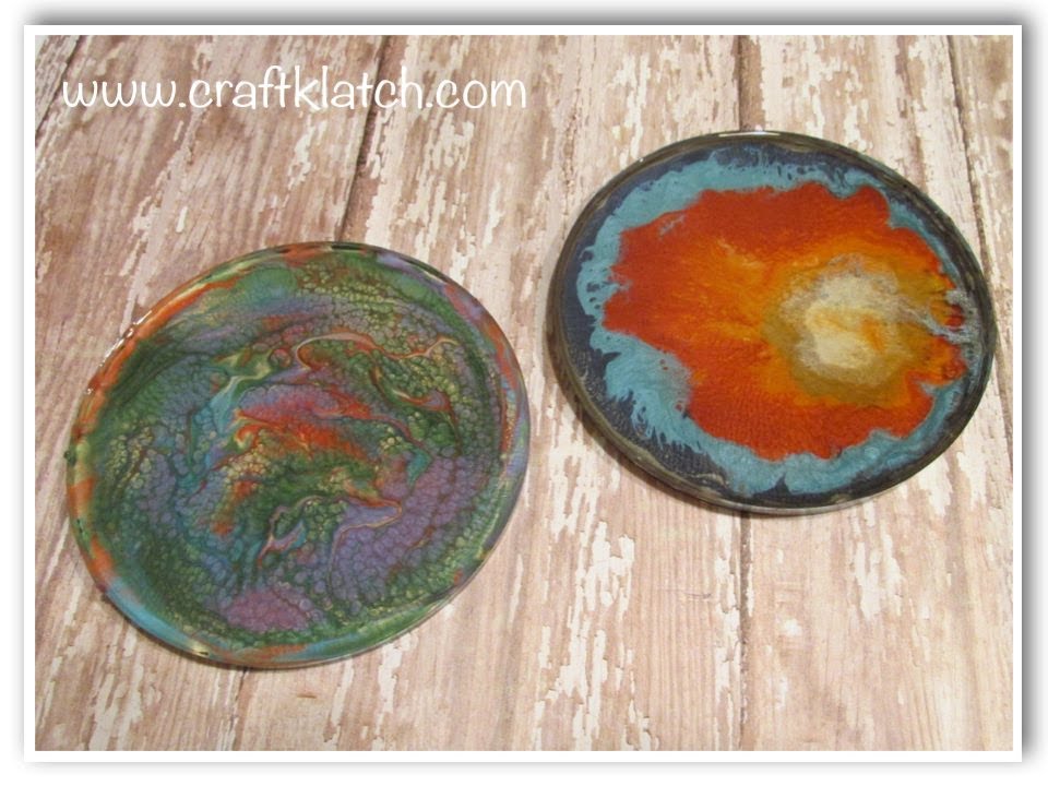 DIY Pebeo Prisme & Moon Paints  Another Coaster Friday