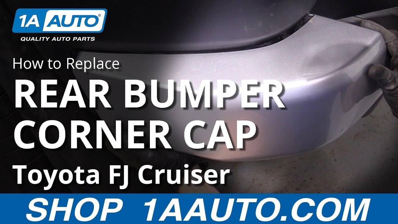 Как заменить угловую заглушку заднего бампера на Toyota FJ Cruiser 07-14