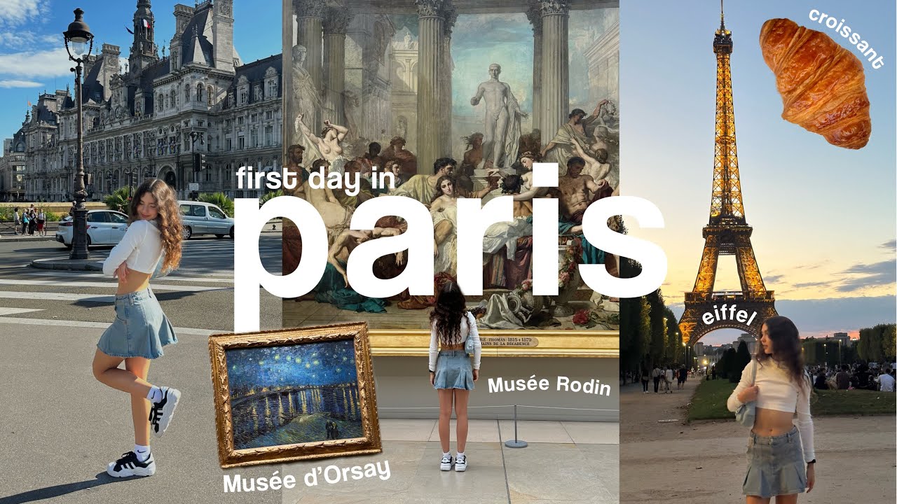 PIERWSZY DZIEŃ W PARYŻU 🥐 | muzeum d&rsquo;Orsay, Rodin, wieża Eiffla, cudowne chwile & jedzonko!