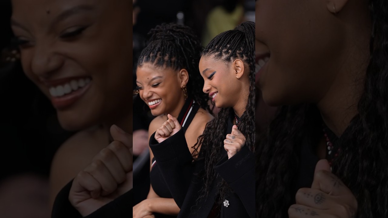 Wait a minute&hellip;is that #HalleBailey and #WillowSmith together at #ParisFashionWeek?! 😍 #shorts