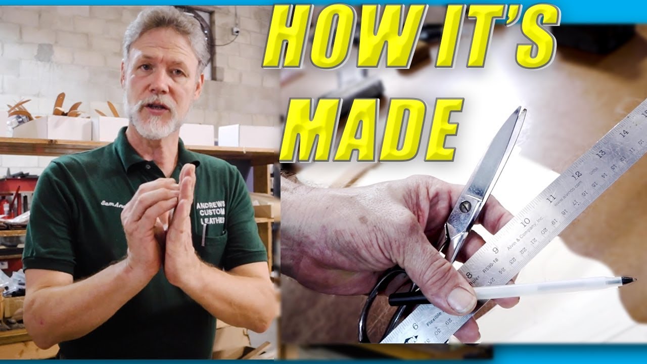 Custom Leather Holster Pattern Making // Pancake Holster // Scabbard Holster // How It's Made