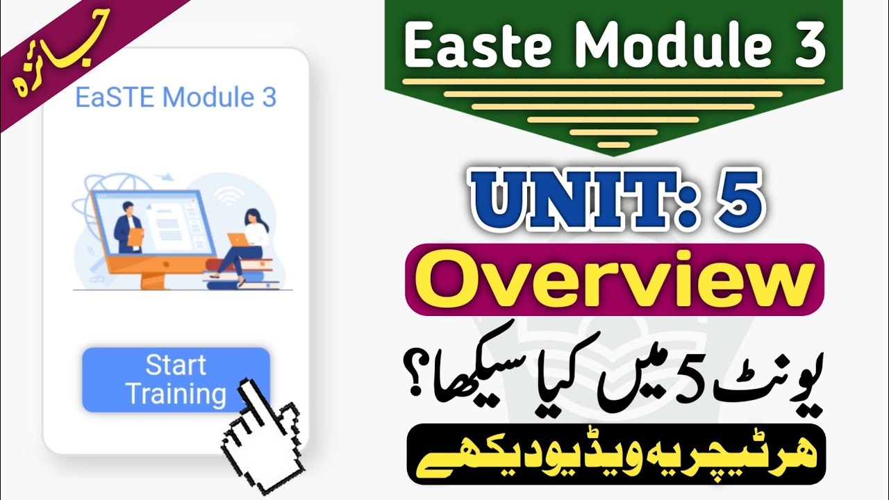 Easte Module 3 Unit 5 Review | Overview of Unit 5 For Every Primary School Teacher
