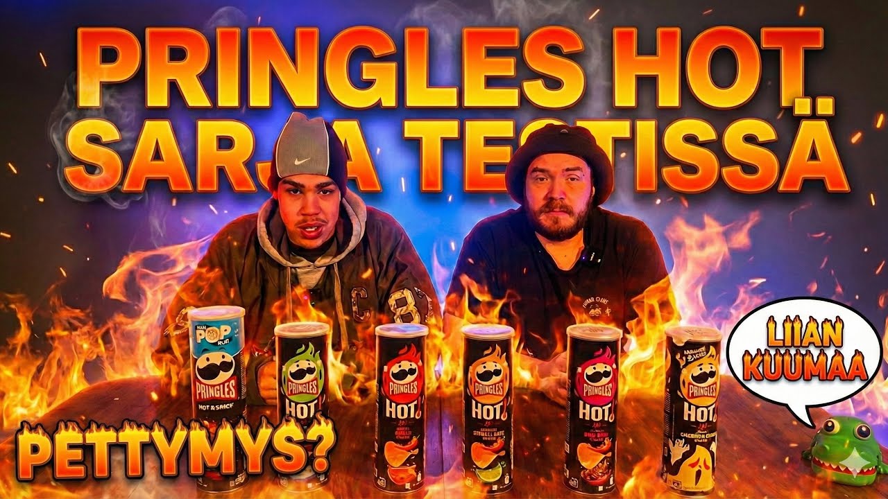 TESTATAAN KOKO PRINGLES HOT SARJA