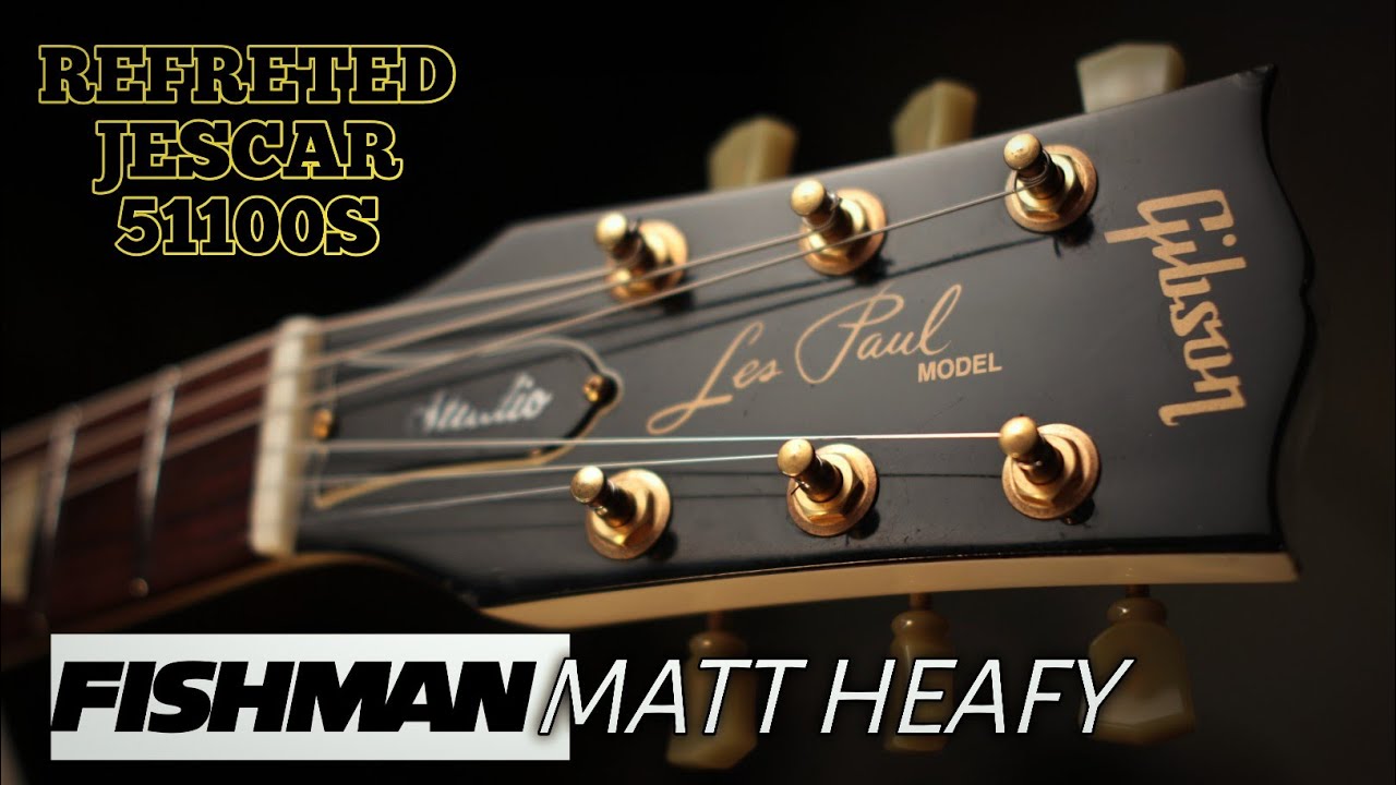 Gibson lespaul Studio refreted Jescar 51100 stainless | Fishman Matt heafy Unboxing #brohends