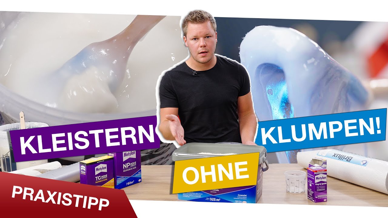 Erfolgreich Tapezieren: Kleistern ohne Klumpen