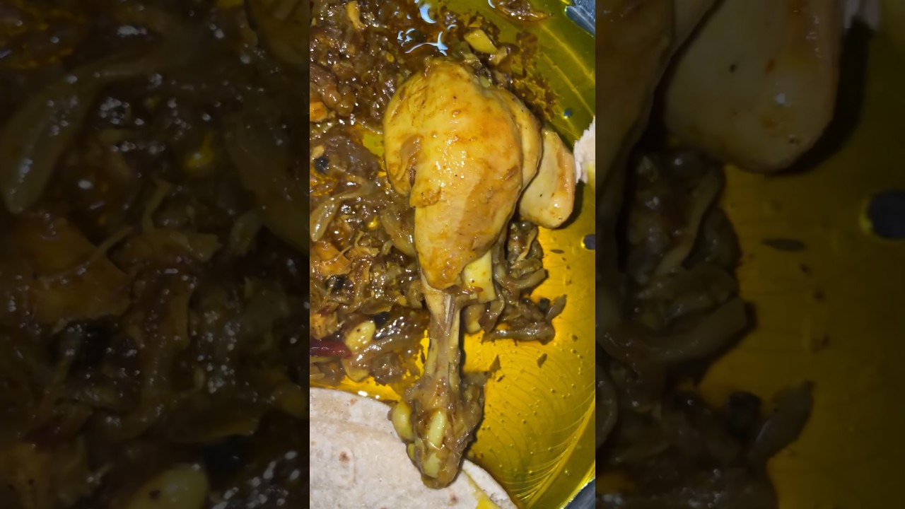 देसी मुर्गा Desi chicken leg peace #streetfood#chicken #mutton #foodie #nonveg #mukbang#murga