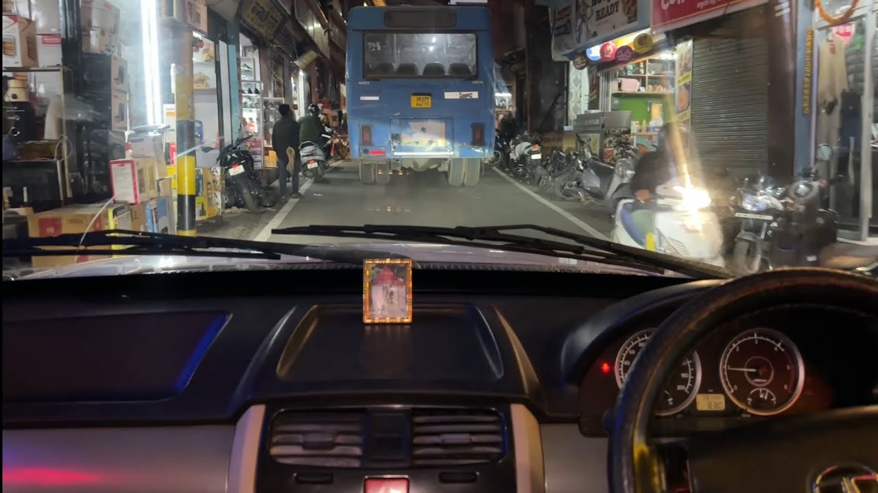 Night Driving SUV In very narrow roads of city || POV DRIVE INDIA