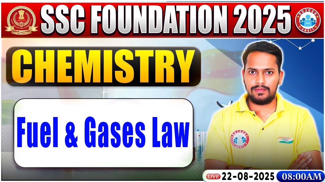 Fuel & Gases Law : Chemistry By Rahul Palliwal Sir | Chemistry for SSC CGL, CHSL Exam 2025