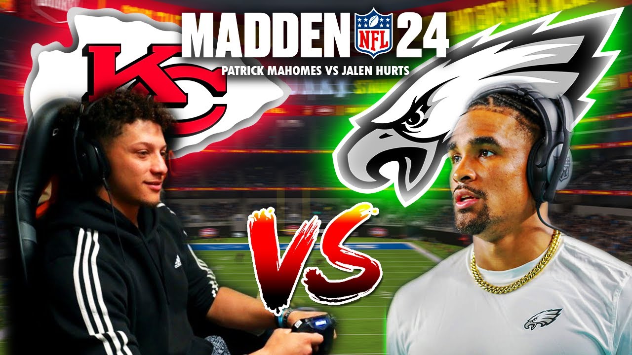 NFL QBS Play Madden 24 (Патрик Махоумс против Джейлена Хёртса)