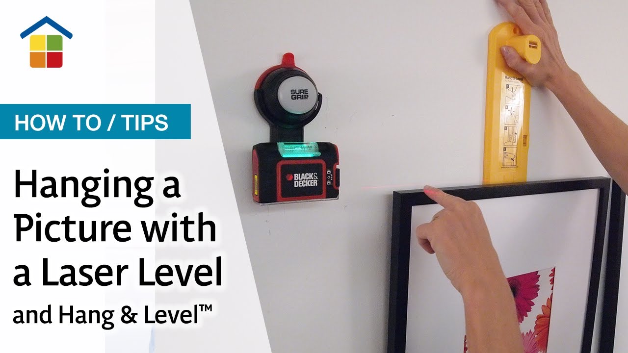Как повесить картины с помощью Hang & Level и лазерного нивелира Suregrip