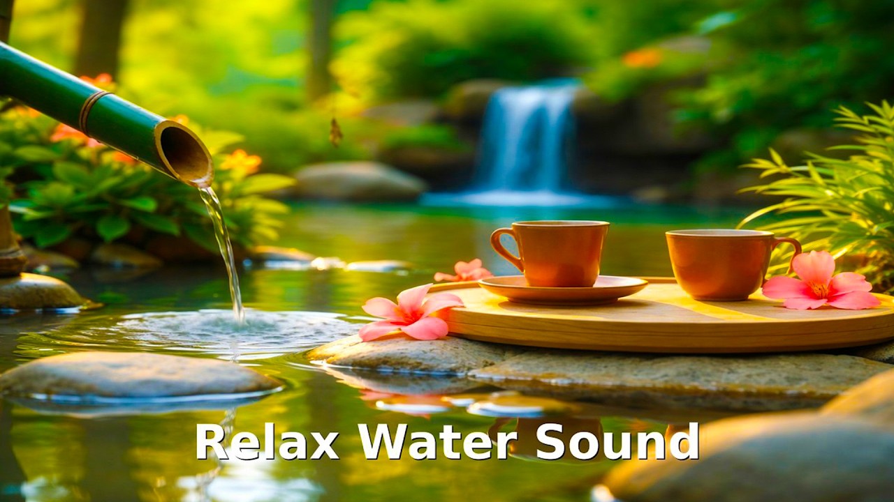 Zen Garden Escape | Soft Water Sounds & Calm Ambience | Deep Relaxation by the Water