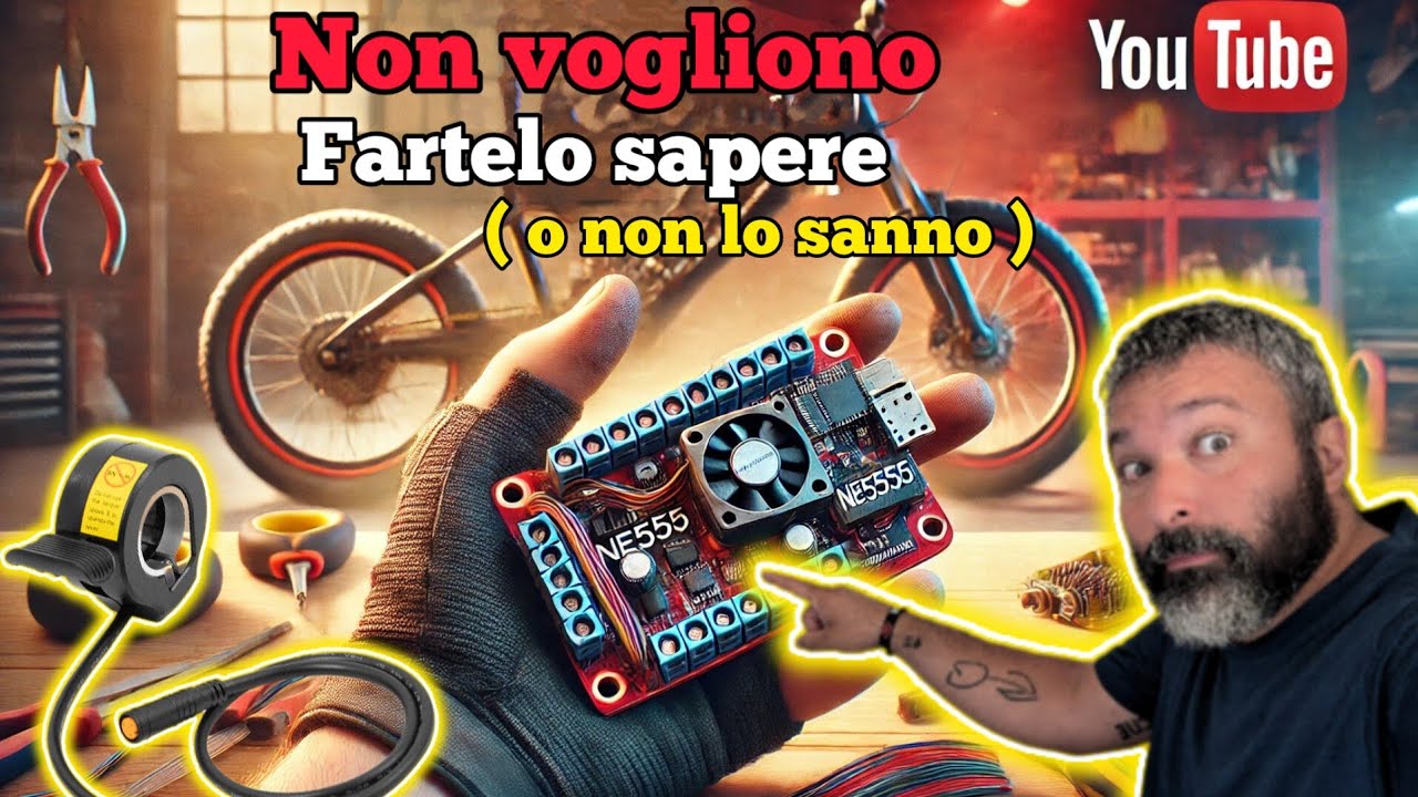 ACCELERATORE su tutte le Biciclette ? con questo MODULO ( ne555 ) in pochi minuti CHE TRUCCO !!