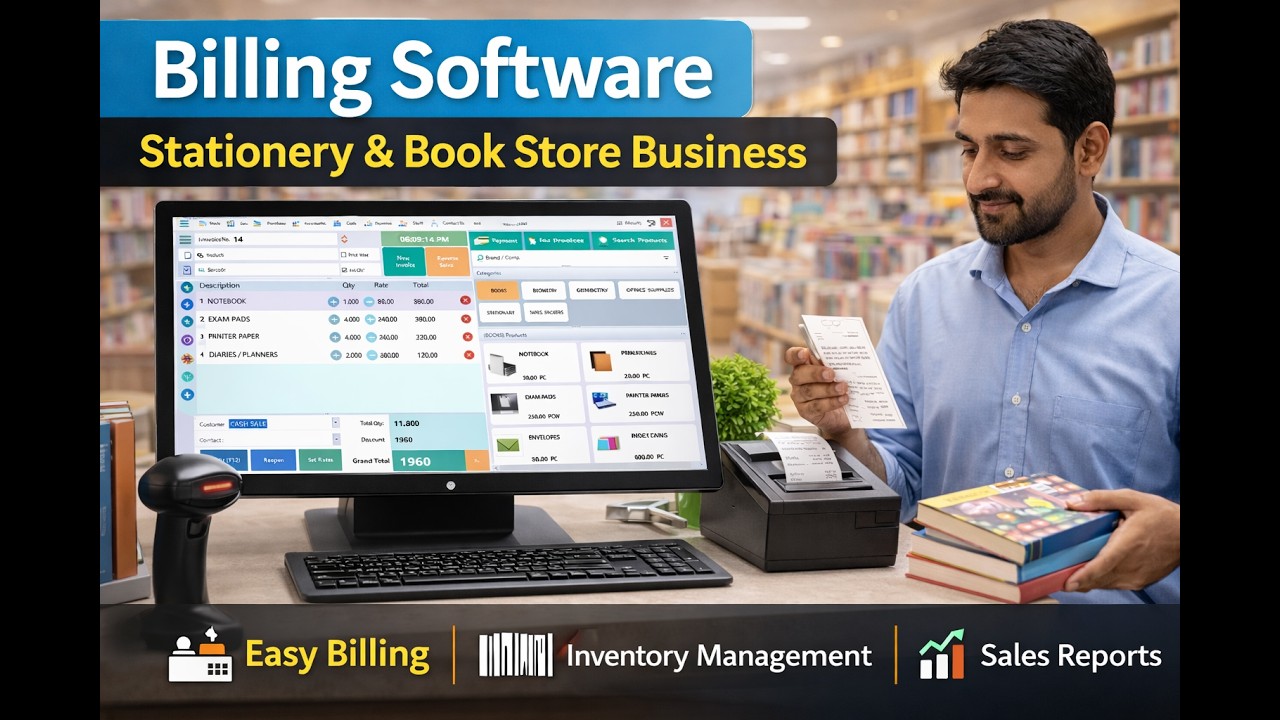 Book Store & Stationery Management Software | Billing, Stock & Reports