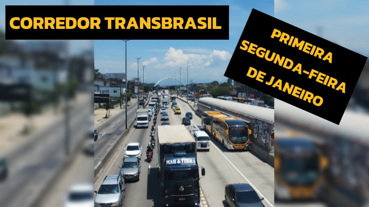 Corredor Transbrasil primeira segunda-feira de janeiro! #brt #avenidabrasil #bus #transito #onibus