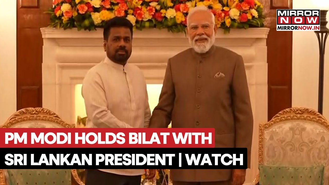 PM Modi Hold Bilateral Meeting With Sri Lankan President Anura Kumara Dissanayake | Watch