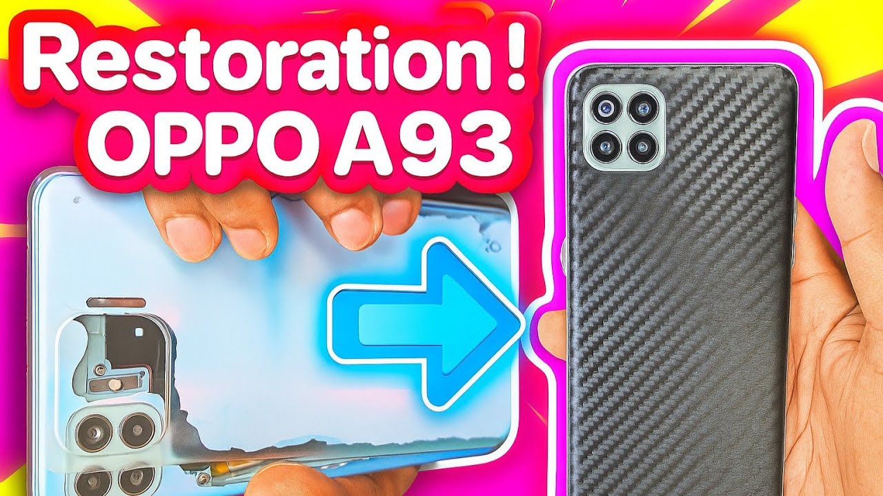 Fix OPPO A93: Replace Volume/Power Keys & Repair Back Glass Step by Step.