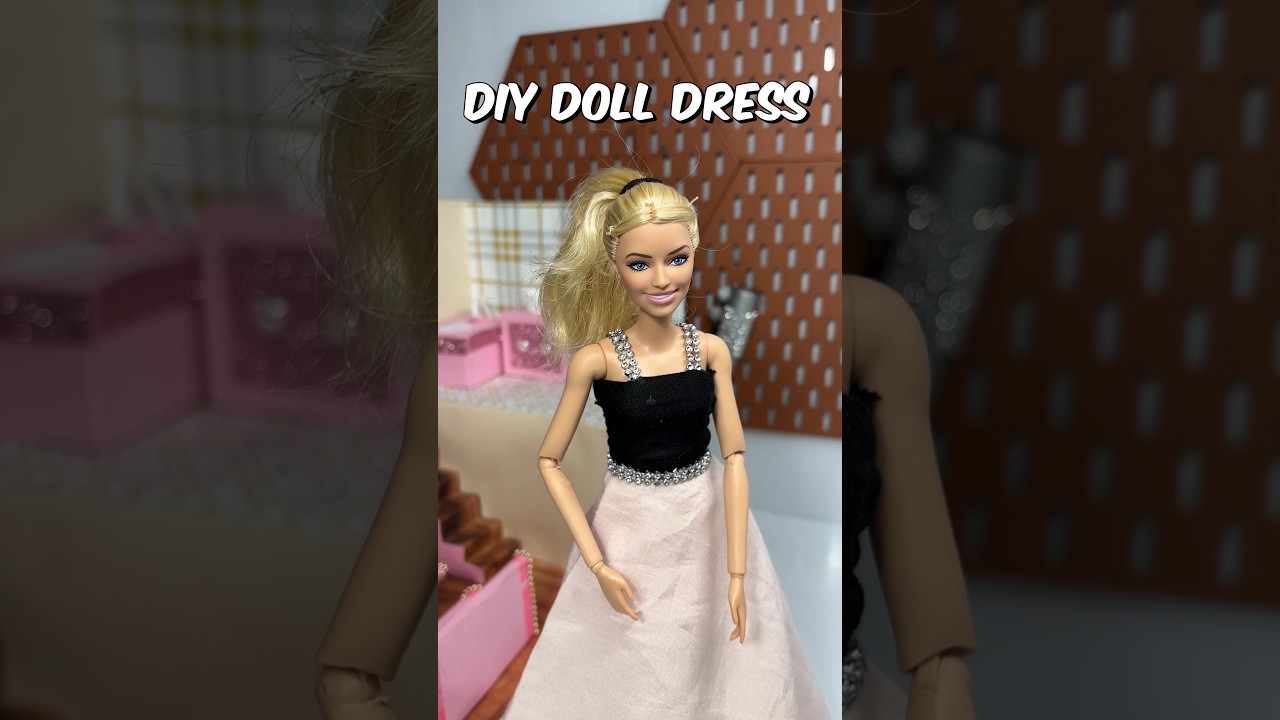 DIY Dress For Doll 👗