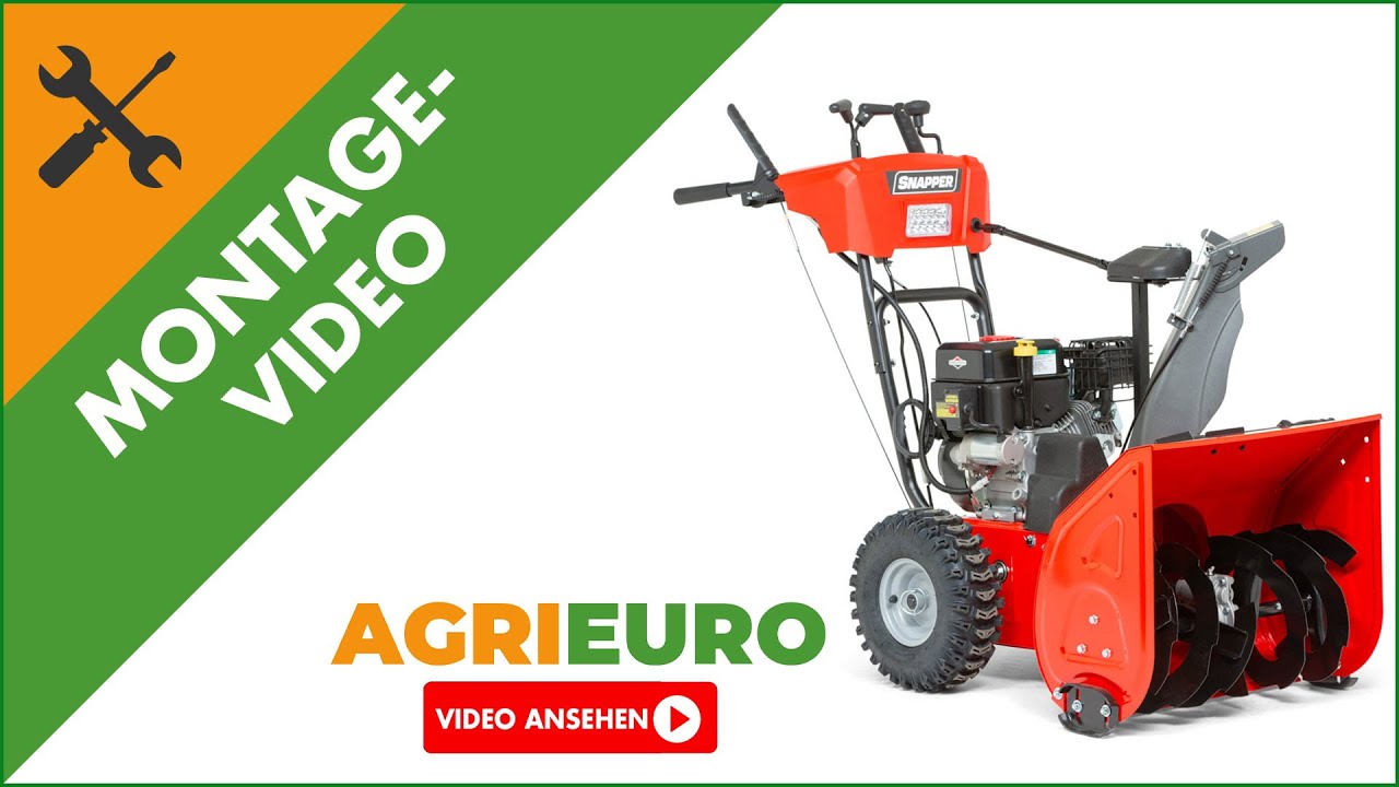 Montagevideo Benzin-Schneefräse Snapper M1024E - B&S 950 Snow Motor
