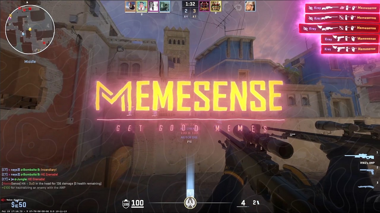 CS2 | premier highlights | ft.memesense.gg | This CFG is something else..