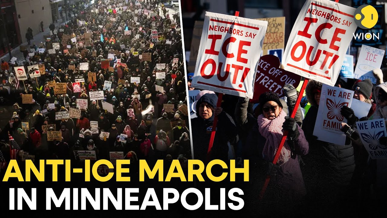 US LIVE: Anti-ICE March And Rally Held At Bryant Square Park In Minneapolis | WION
