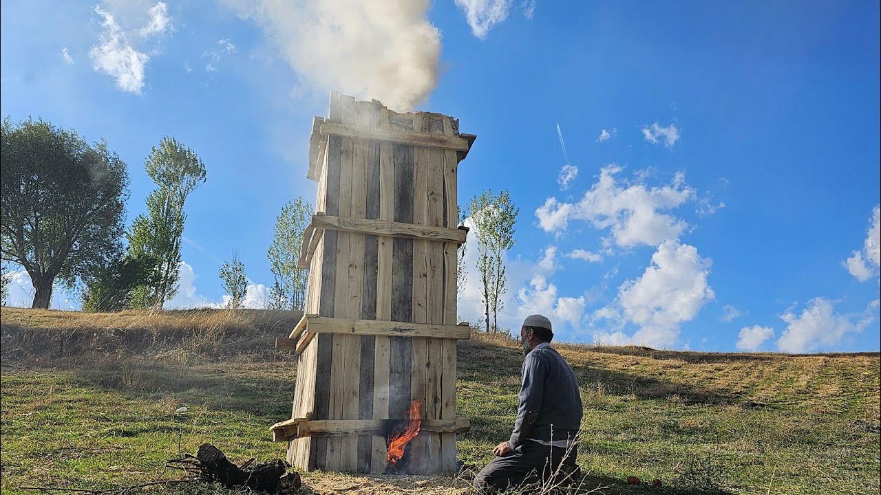 Talaş Sobası Nasıl Yakılır (3 Metrelik Dev Talaş Sobası)