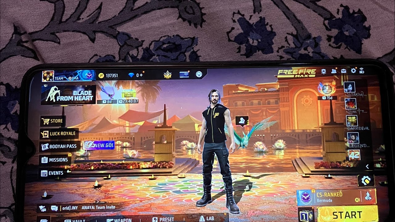 Rank push in free fire live match