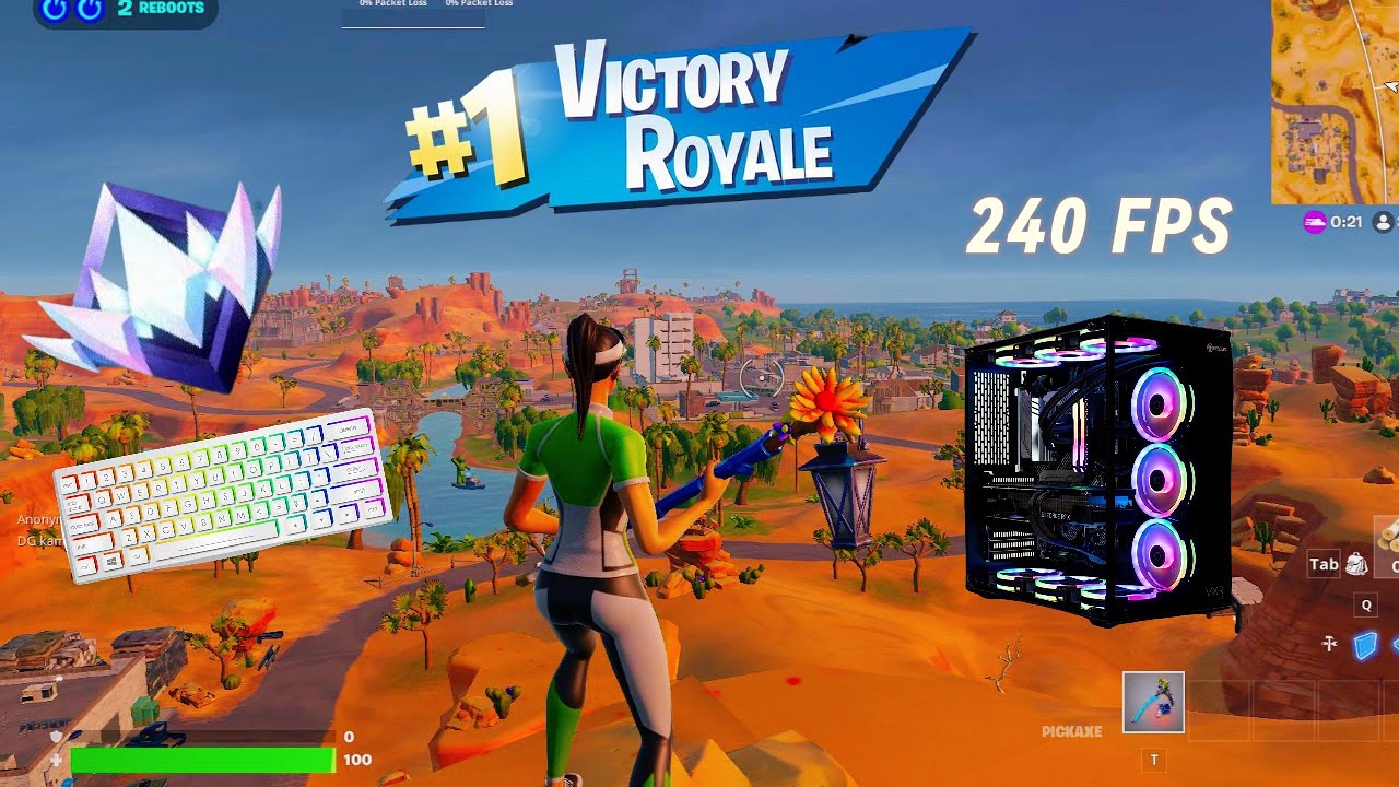 Fortnite Unreal Reload Ranked on Pc | Keyboard and Mouse Gameplay | 240 fps satisfying