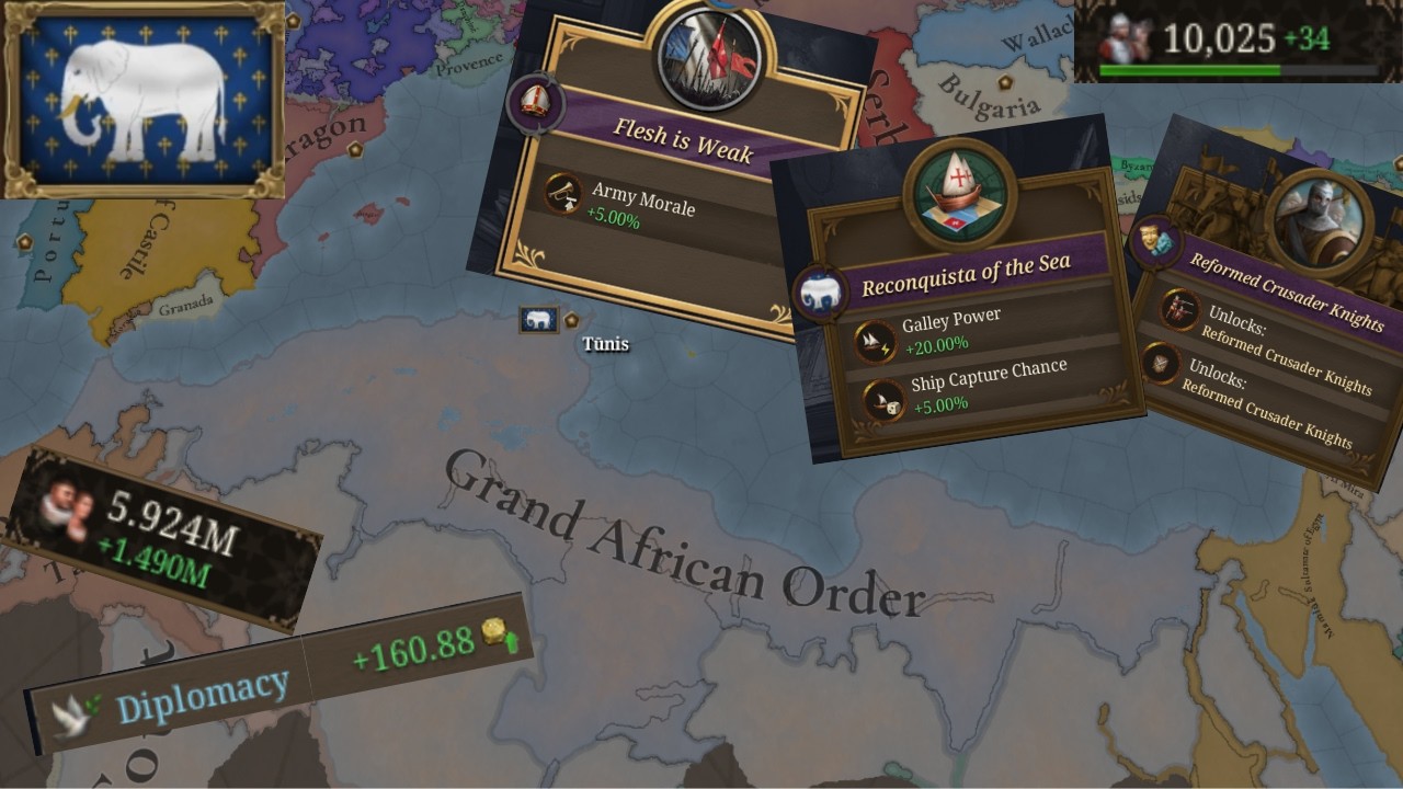 Conquering ALL OF NORTH AFRICA Before 1407 As The KNIGHTS To Spread Christianity in EU5