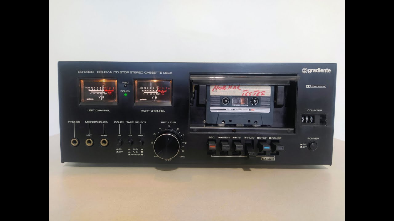 CD-2300 Gradiente Tape Deck Cassete (1978) Dolby System
