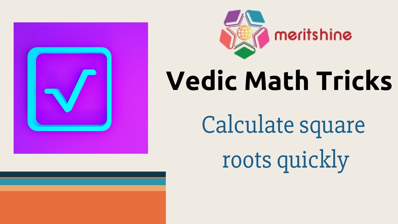 Calculate square roots quickly - Vedic Maths tricks in English