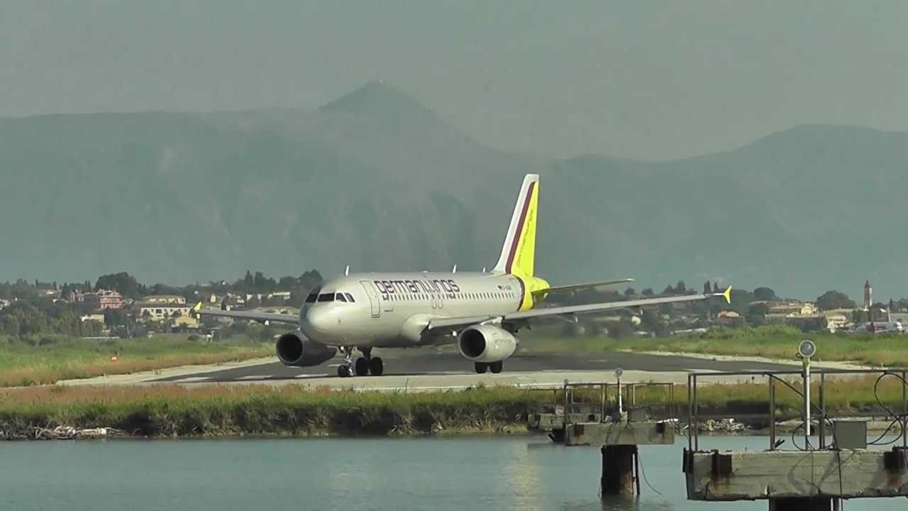Flugzeugstart von einer der k&uuml;rzesten Startbahn Europas.