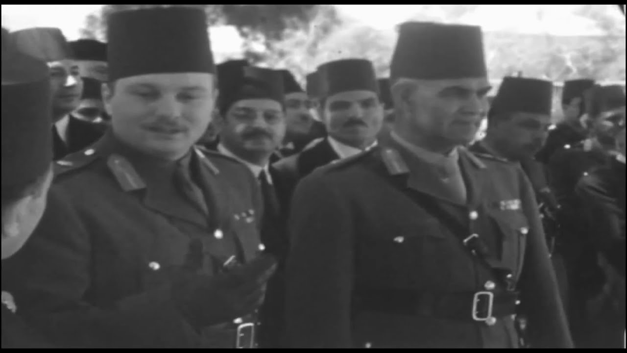 زيارة الملك فاروق للكلية الحربية 1940