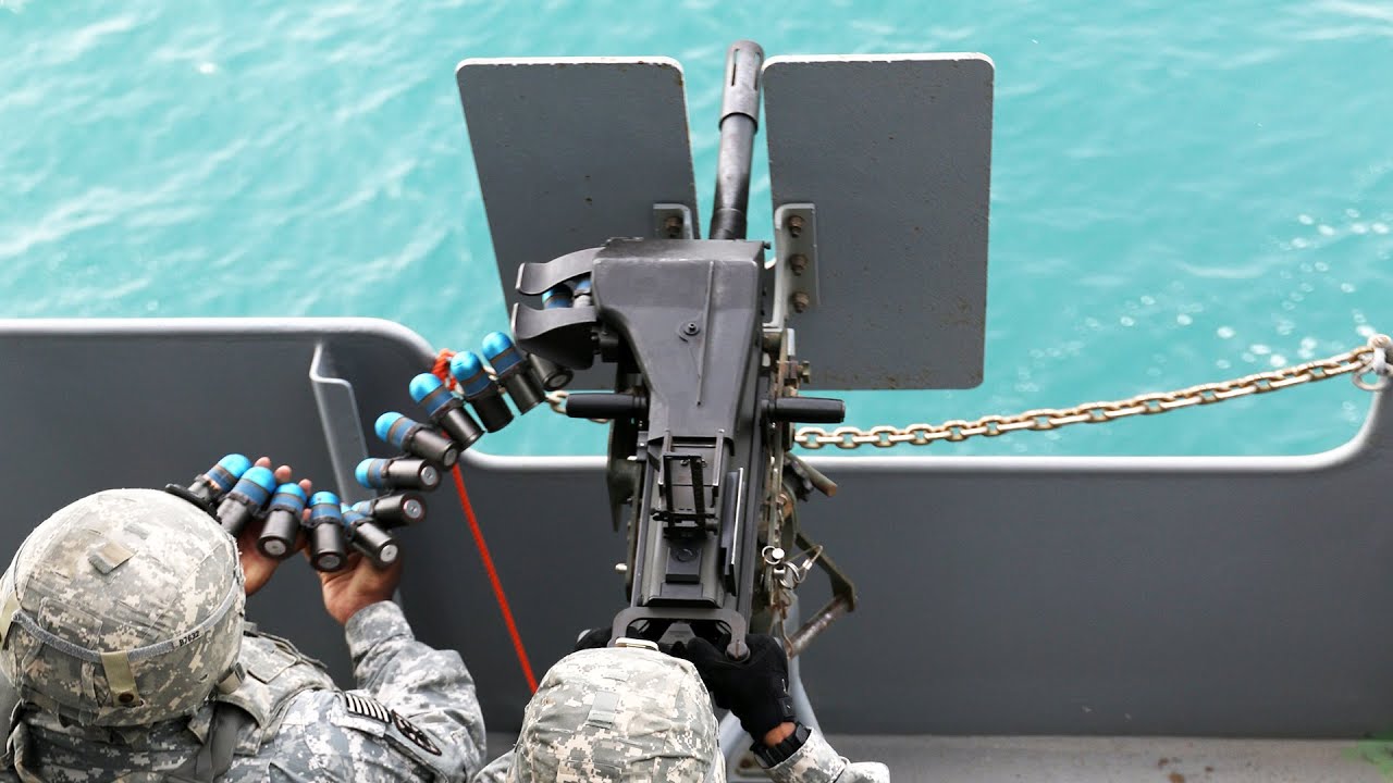 Mk-19 Grenade Launcher at Sea