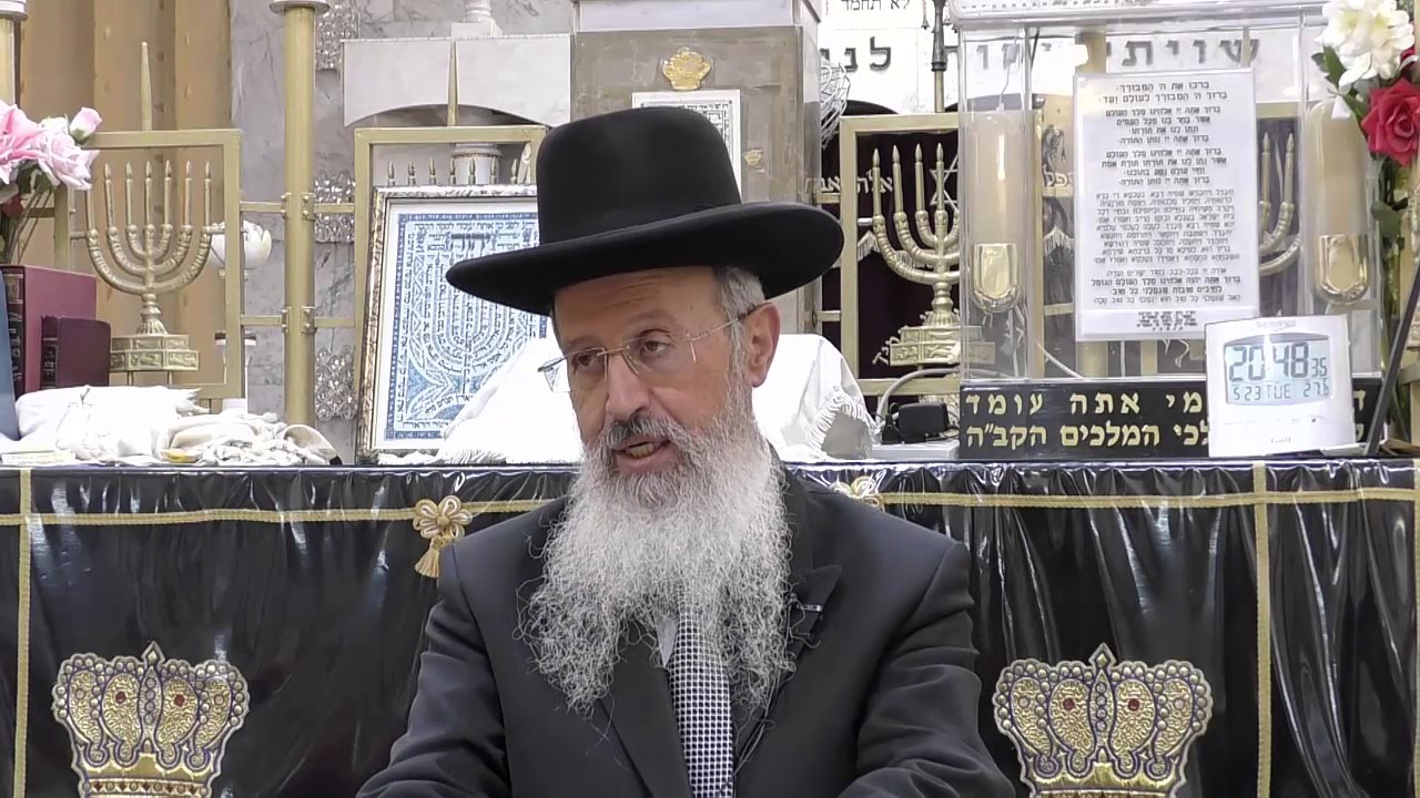 הרב אברהם יוסף HD -שיעור בהלכה -הלכות יום טוב ומנהגי חג שבועות