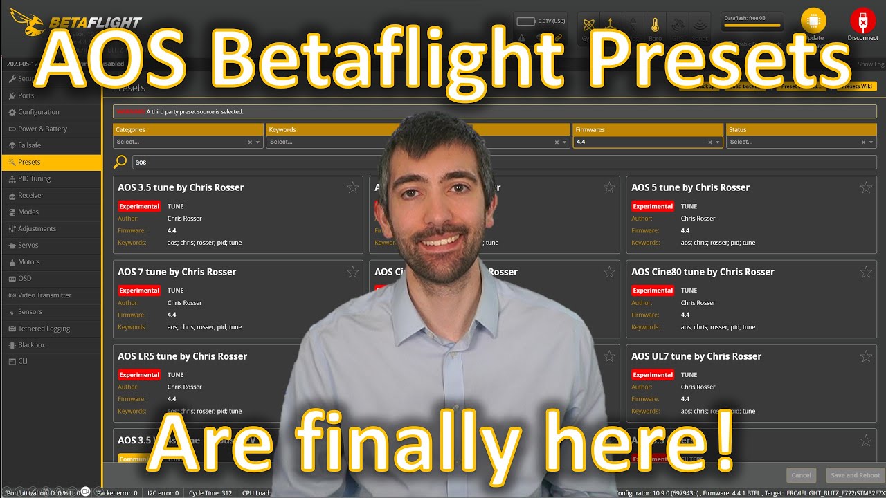 AOS Presets for Betaflight 4.4 are here!