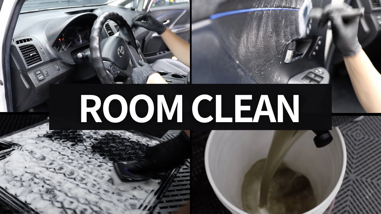 【ROOM CLEAN】洗浄・艶出しで車内をきれいにします｜CAR WASH｜ASMR｜ブラシ音