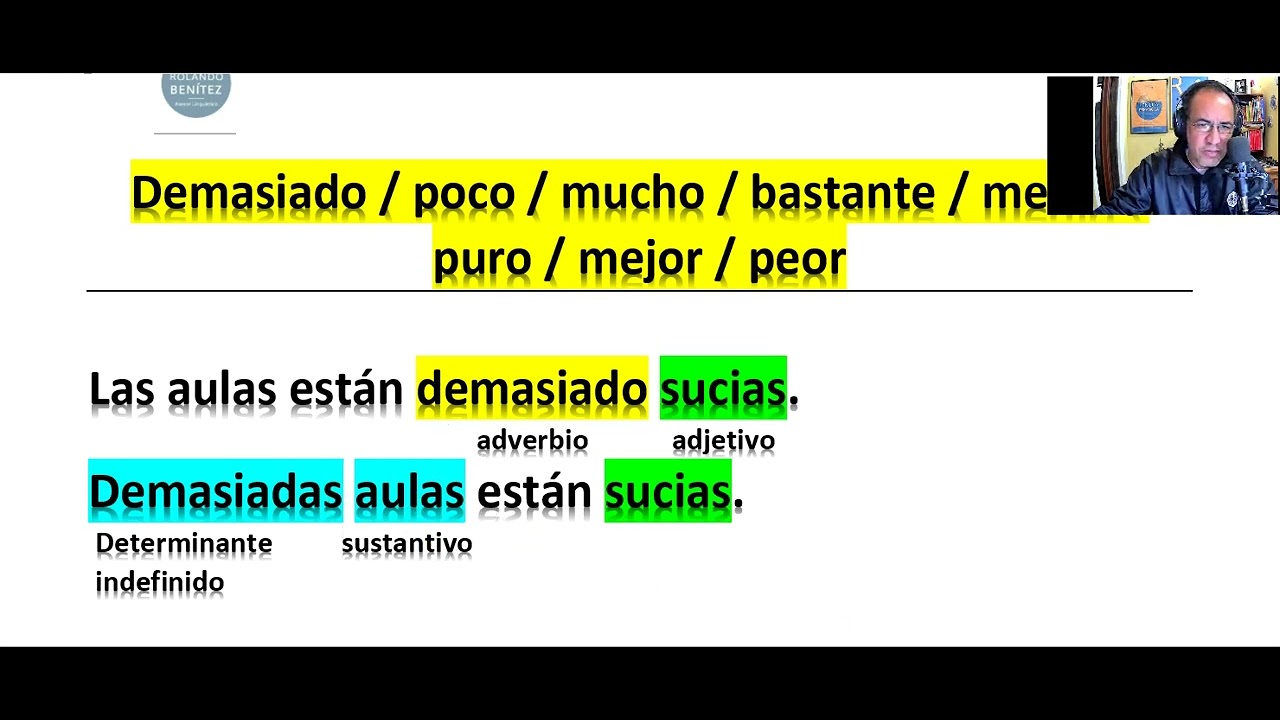 MORFOSINTAXIS  ADVERVIOS DE USO ESPECIAL