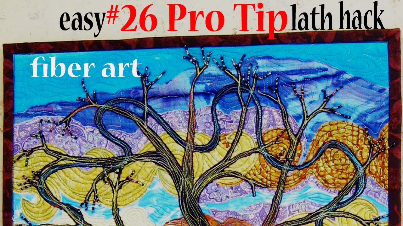 Pro Sewing Tips: #26 | Easy Hanging Lath for wall hangings | New Fiber Art Tutorial