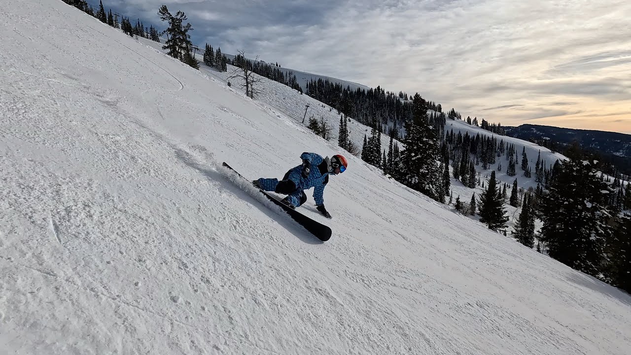 Alpine Snowboard Carving Grand Targhee